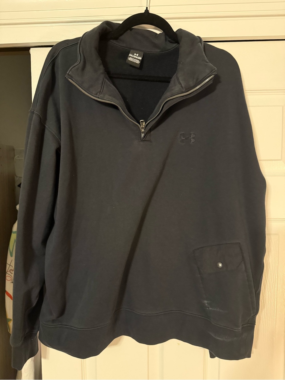 Under Armour Men's Black Half-Zip Pullover Sweatshirt